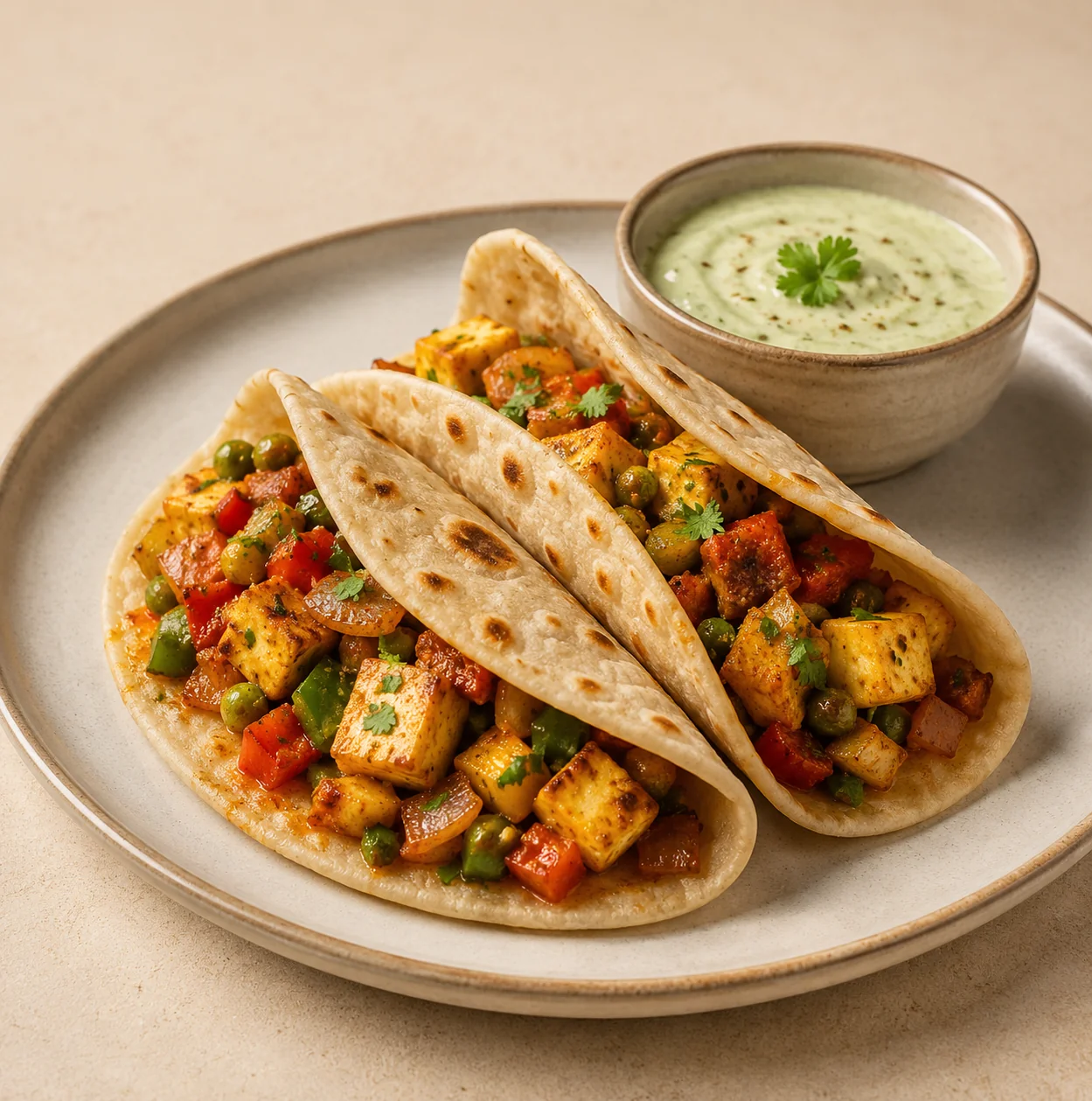 Stack of soft chapati